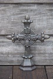 Vintage cast iron cross