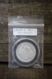 Rare 1888-S AU Morgan Dollar