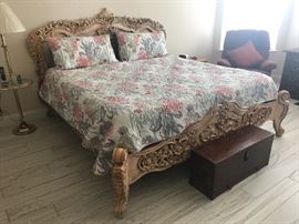 Sleep Number mattress and base is being offered for sale separately from the beautiful King Size bed also being offered.
