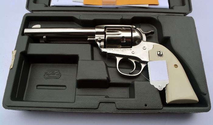 Lot #35. Ruger .357 Magnum New Vaquero Stainless Steel Revolver, Model #05130, Appears Unfired in Original Box
