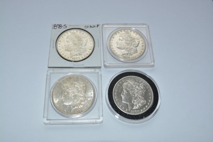 Coins, Lots of Morgan Silver Dollars