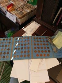 penny collection but not all in one and then various other American coins