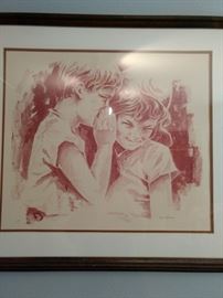 "Secret" by Alamaru Original Lithograph, Signed Artist Proof.Reg No 17062