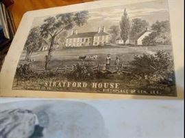 Lee His Generals by Capt WM Snow 1867 Stratford House Birthplace of Gen. Lee