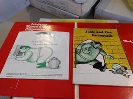 Scholastic Jack and the Beanstalk. 1960's. Book and 45