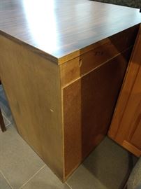 Back of Saginaw Extendable Table Cabinet
