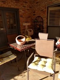 Patio table and chairs 