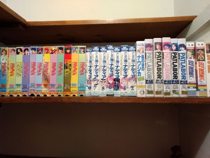 Japanese Comics on VHS tapes