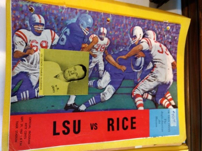 September 1962 LSU vs Rice