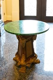 Malachite Veneered Table