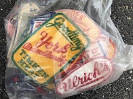 Antique advertising patches