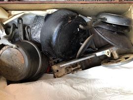 Antique cast iron skillets