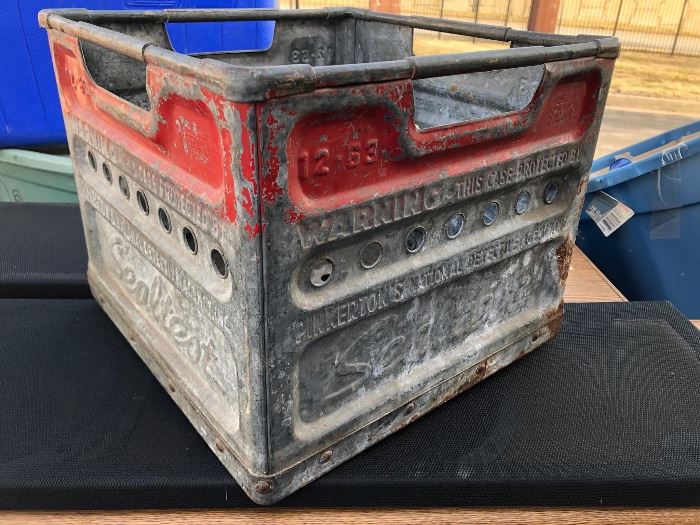 Old Sealtest milk crate 