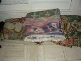 Chinese needlepoint and Dhurrie rugs