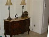 Marble top commode.