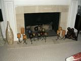 Candles, candle holders.