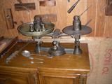 Vintage scale and weights.