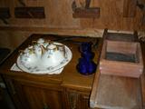 Decorative china and glassware.