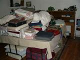 Headboard, sheets, towels, throws, blankets, shower curtains, pillows