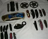 Collection of knives, not all pictured.