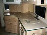 Interior of 2000 Beaver motor home, Concord Patriot model, with 20,200 miles. Subject to prior sale. Contact Lorrie if you're interested. Priced to sell at $50,000.