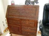 Highly carved desk.
