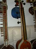 Veena (in center) from Tanjore in South India. Details of the dragon head in next photo.