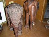 Carved elephants. We have the tusks at the check out table.