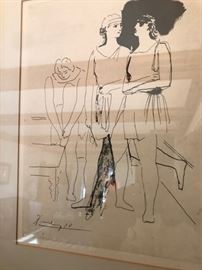 Picasso Lithograph “Ballet at the Paris Opera “