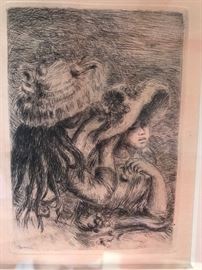 Renoir “Le Chapeau Epingle” Etching