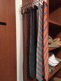 Ties by Paul Stuart, Burberry, Brooks Brothers, Lauren