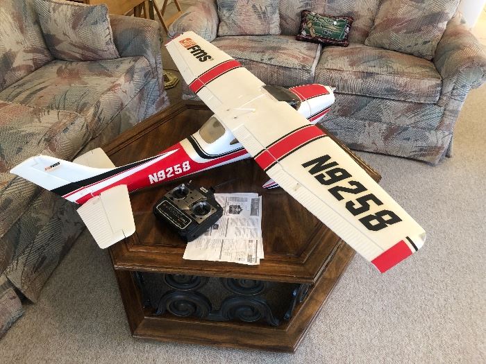 Remote control model airplane