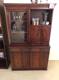 Antique Mahogany made in Ireland bar cabinet