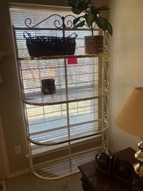 Iron bakers rack