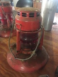 vintage railroad lanterns