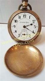 vintage Columbus Railway King pocket watch