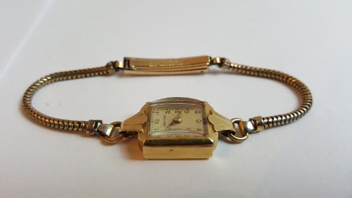 vintage Heritage 14k gold watch