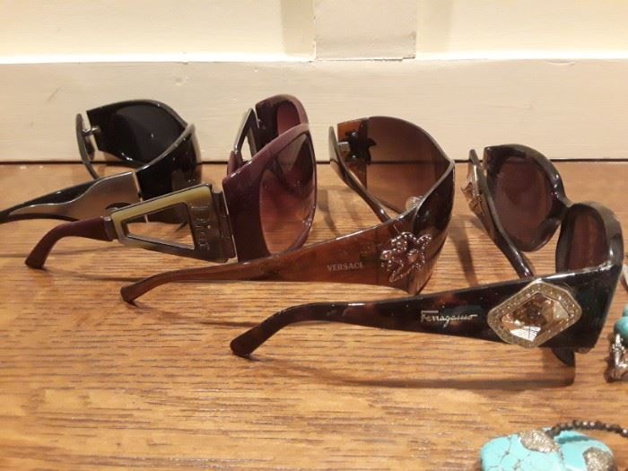 Ferragamo, Prada, Versace, Dior sunglasses