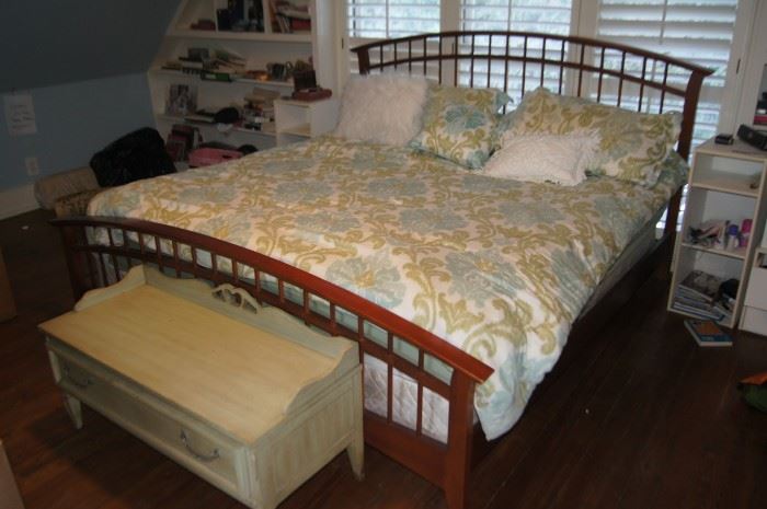 mission style king bed