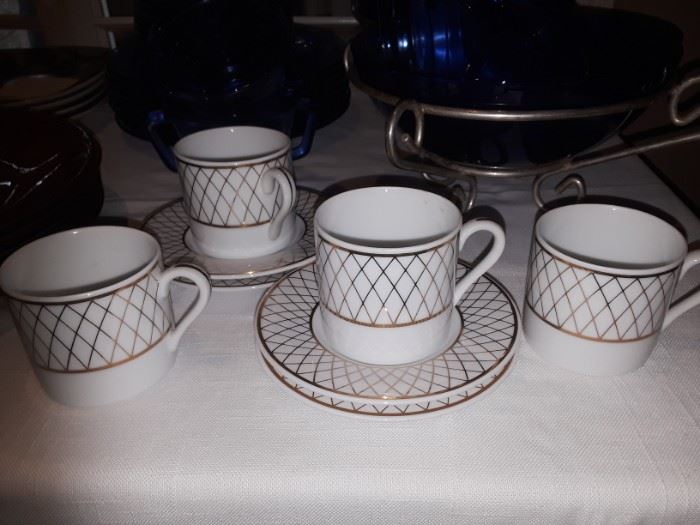 Tiffany cups and saucers