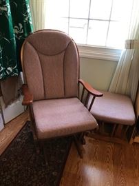 Platform Rocker & Ottoman