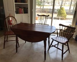 Table without Leaves - Drop Sides - Chairs