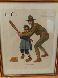 Vintage magazine pages