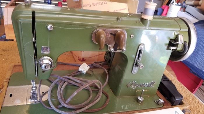 Vintage Italian Vigorelli Sewing Machine