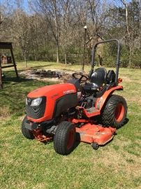 Kubota b2501 18 months old, one owner, 100 hours, shed kept