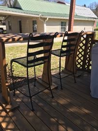 Nice wrought iron bar stools