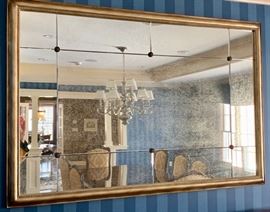 21. Gilt Framed Antique Mirror (60" x 41")