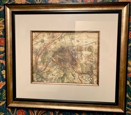 25. Map of Paris Print (24" x 21")