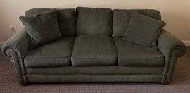 29. Cerrito Furniture Inclusturies Chenille Sleeper Sofa w/ Nailhead Detail (85" x 36" x 35")