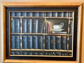 39. Oil on Canvas Reference Books (31" x 24")